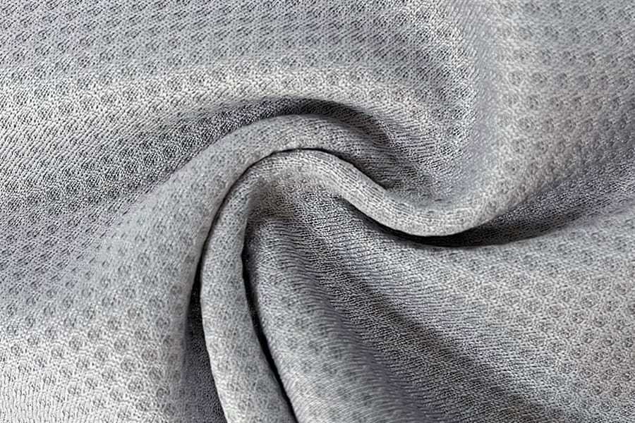 BCX-N0608: Veden imeytyminen ja viileän tunteen yksivärinen jacquard-mesh-hunajakenno kangas